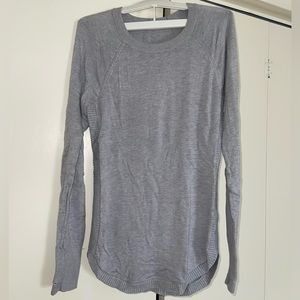 Grey Long Sleeve Lululemon Sweater
